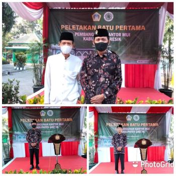 Wakil Ketua LDII Gresik Hadiri Peletakan Batu Pertama Kantor MUI Gresik